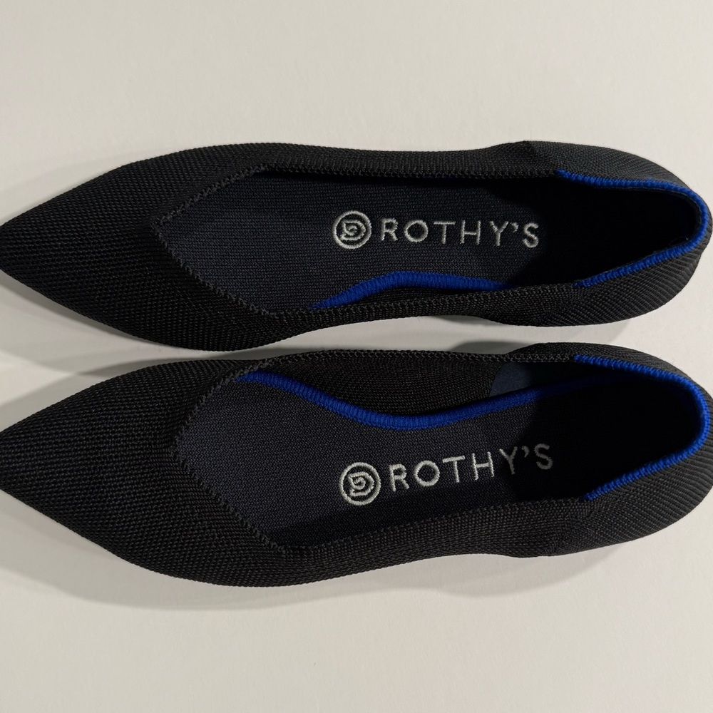 Rothy's Black The Point Flats